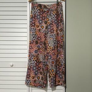 Anthropologie Wide Leg Cropped Pant Size 12